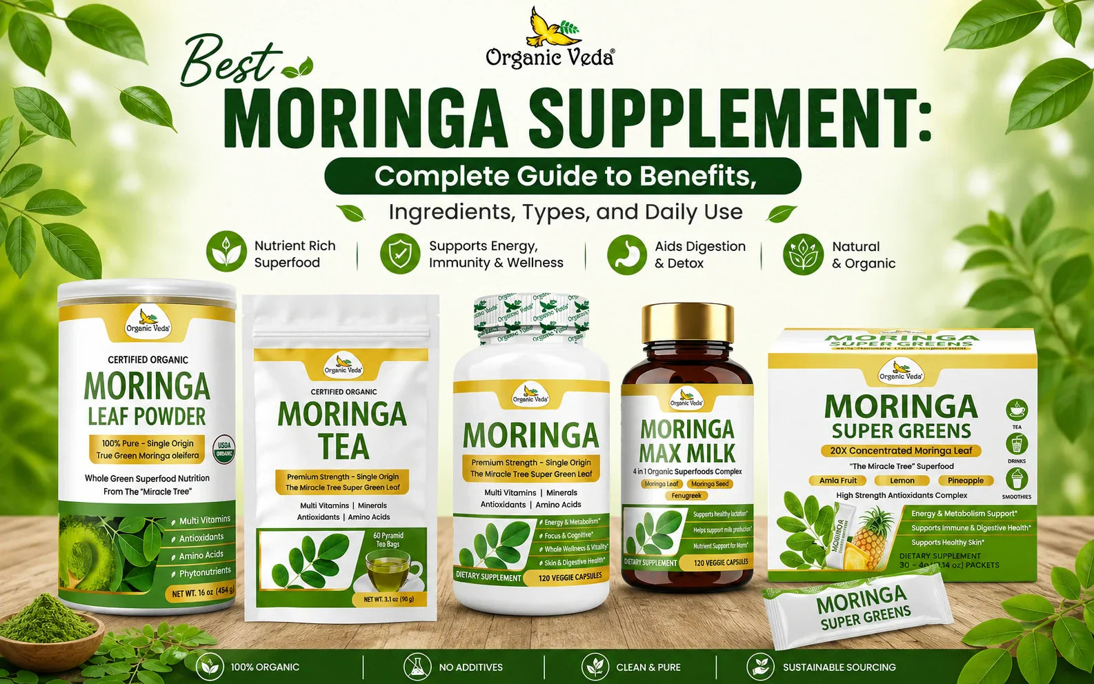 Best Moringa Supplement: Complete Guide to Benefits, Ingredients, Types, and Daily Use