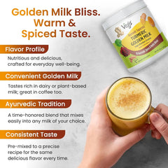 Ayurvedic Spice Turmeric Latte Golden Milk
