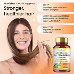 GreensGlo Skin, Hair, Nails Capsules