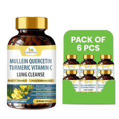 Mullein Quercetin Turmeric Vitamin C Lung Cleanse Capsules