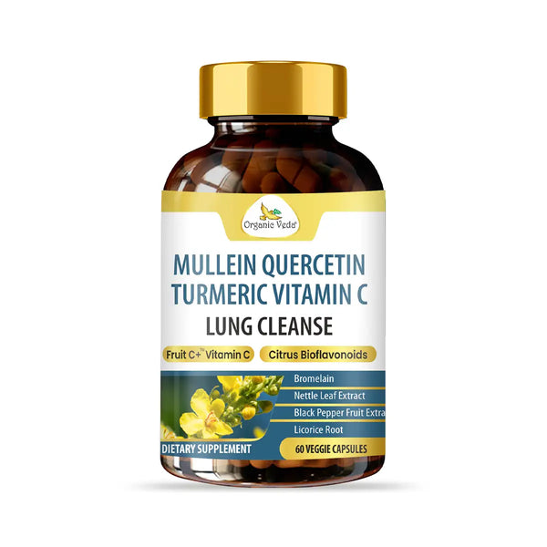 Mullein Quercetin Turmeric Vitamin C Lung Cleanse Capsules