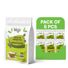 Matcha Green Tea and Coffee Tea Bags