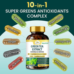 Green Tea Extract Moringa Matcha Capsules