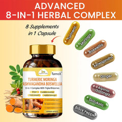 Turmox - Turmeric Moringa Ashwagandha Boswellia Capsules